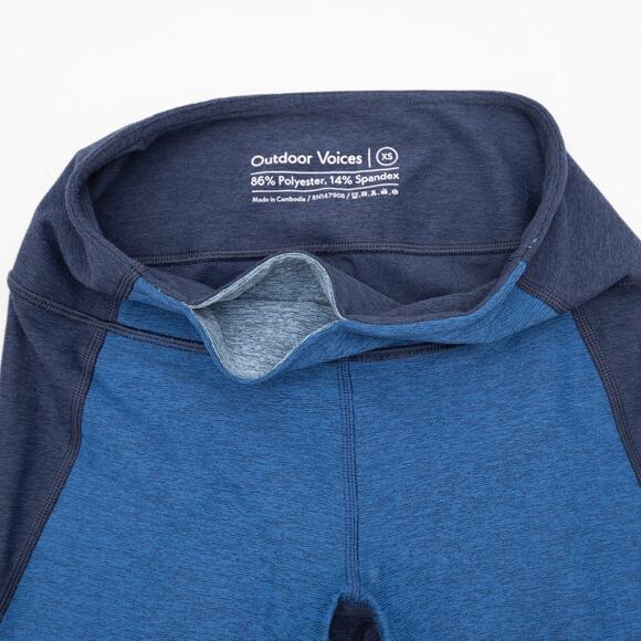 Outdoor Voices Tri Tone Kneecap Cropped Active Leggings Size XS - Picture 4 of 6